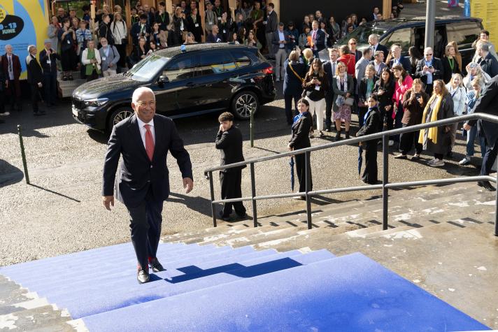  European Council President Antonio Costa arriving in NEB Festival 2026