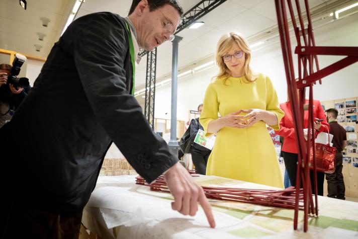 Ekaterina Zaharieva, European Commissioner for Startups, Research and Innovation, visits the Fair