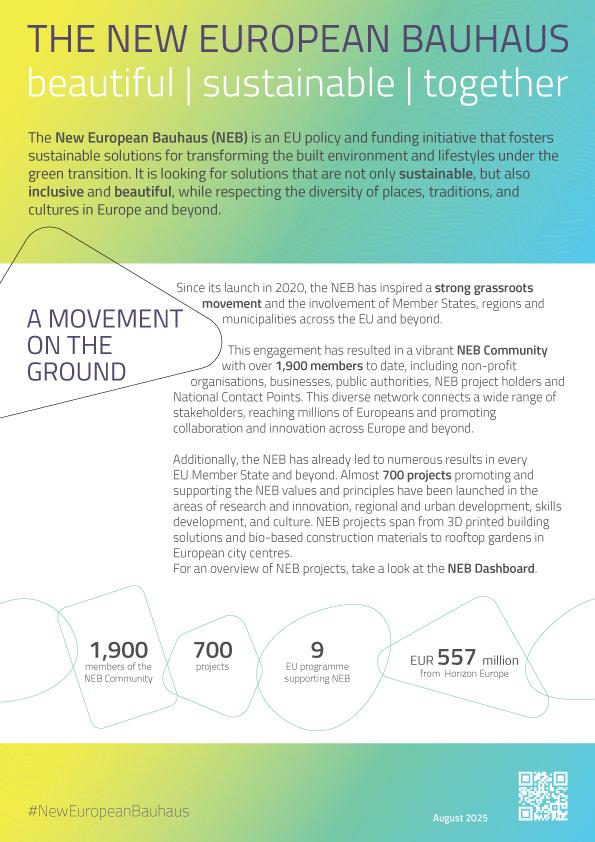 the cover of the NEB General Factsheet